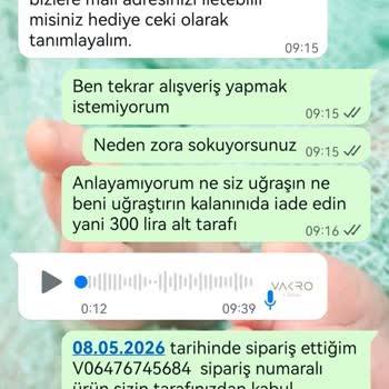 Teslim Edilemeyen Ürün İçin İade Reddedildi Ve Zorla Başka Ürün Almaya Zorlandım