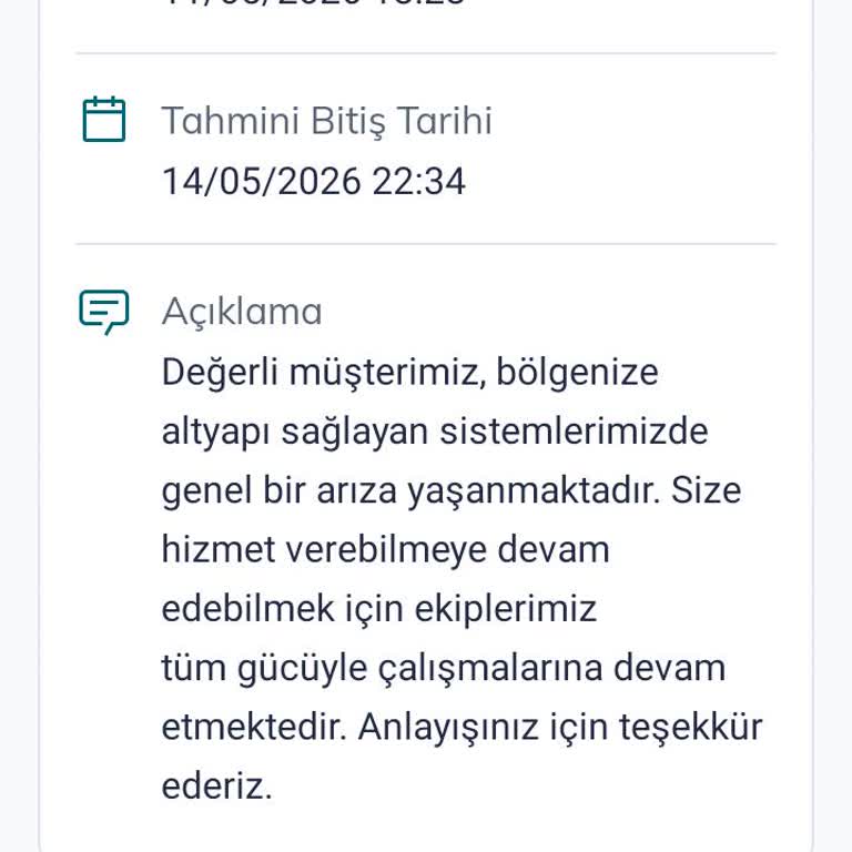 Altyapı Arızaları Nedeniyle Sürekli Kesinti Ve Cayma Bedeli İtirazı