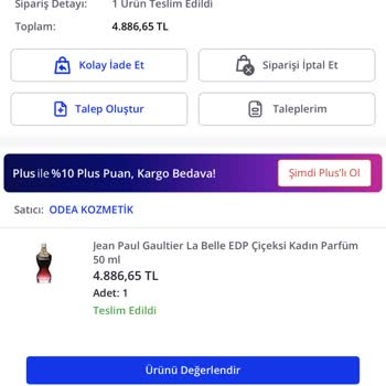 Pazarama Sahte Ve Yanlış Boyutta Parfüm Gönderildi