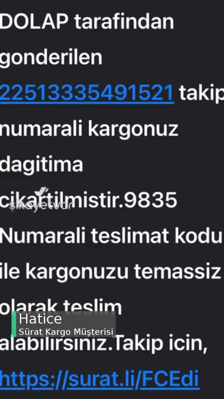 Sürat Kargo Kargomu Teslim Etmiyor videonun kapak resmi