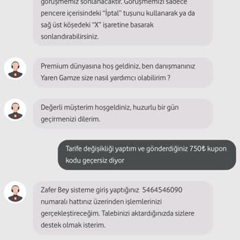 Tarife Değişikliği Sonrası 750 TL Kupon Kullanılamıyor
