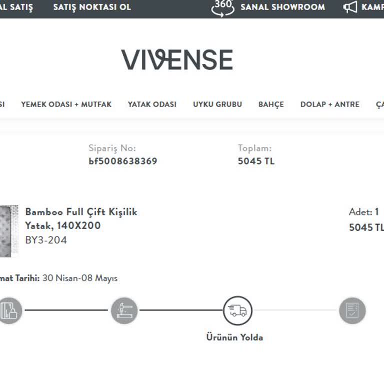 Vivense'de Yatak Teslimatı Gecikmesi Ve Bilgilendirme Eksikliği