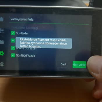 Creality K1C Yazıcıda Firmware Düşürme Sırasında CM2854 Hatası Ve Destek Talebi