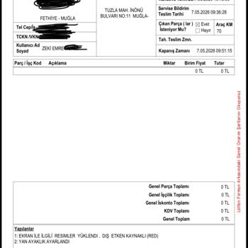 Honda PCX Dlx Gösterge Ekranında Çatlak Sorunu Ve Garanti Reddi