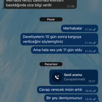 2000 Davetiyenin Kargoya Verilmemesi Ve 4500 TL İade Talebi