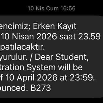 Erken Kayıt Sürecinde Ani Kapanış Ve Yetersiz Bilgilendirme