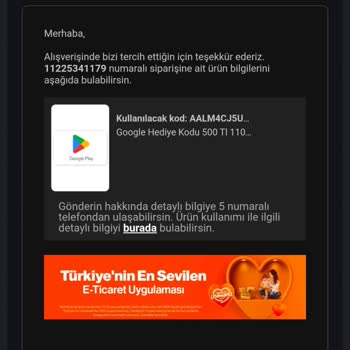 Trendyol'dan Google Play Kodu İçin Yetersiz Bakiye Ve Destek Eksikliği