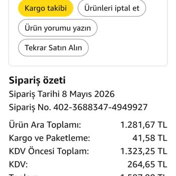Amazon Sipariş Teslimatında Gecikme Şikayetim