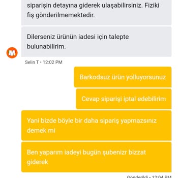 Barkodsuz Ve Fişsiz Çiğ Et Gönderimi, Müşteri Hizmetlerinde Çözüm Eksikliği