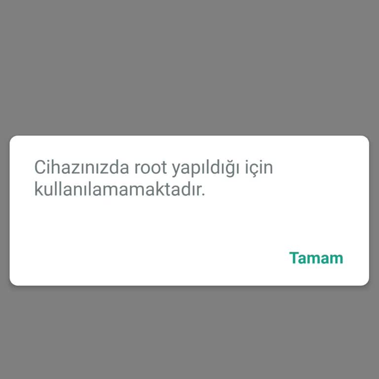 Kuveyt Türk Mobil Uygulamasına Güncelleme Sonrası Root Uyarısı Nedeniyle Giriş Yapamama