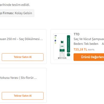 Trendyol'da Sipariş Edilen Şampuan Yerine Farklı Bir Ürün Gönderildi Ve İade Talebi