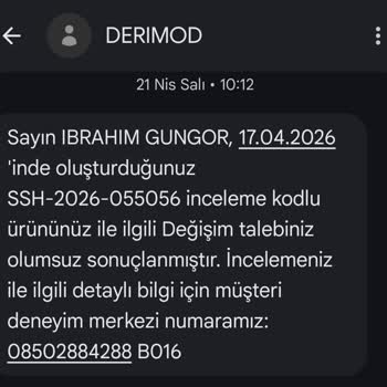 Derimod İzmir Mağazalarında Hatalı Onarım Ve Tutarsız Değişim Süreci