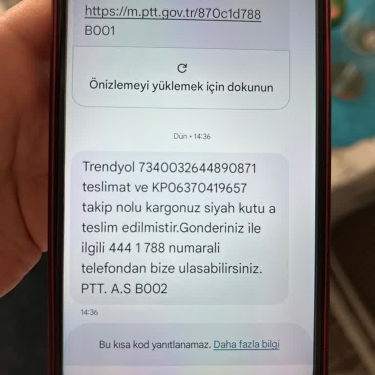 Teslim Edildi Olarak Görünen Kargo Henüz Elime Ulaşmadı