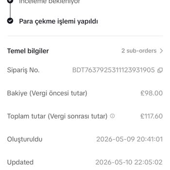 TikTok Boost İşlemi Çalışmadı Ve İade Hesabıma Yansımıyor