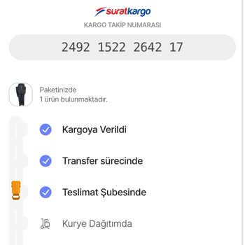 Sürat Kargo Teslim Etmiyor Ve Bildirimsiz İade Yapıyor