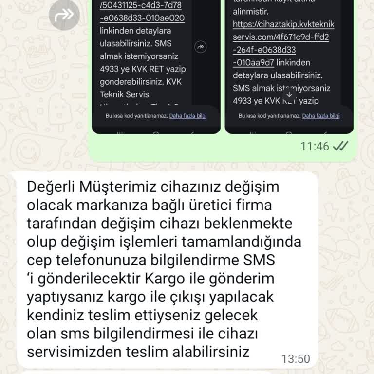 Yetkisiz Ekran Değişikliği Ve Cihazın Değişiminde Uzun Bekleyiş
