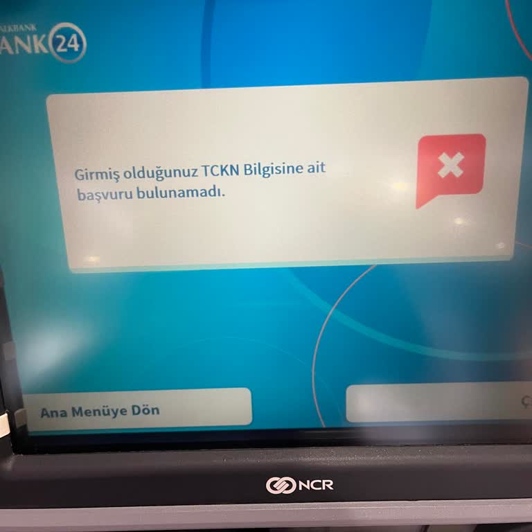 Halkbank'tan İade İşleminde Kimlik Numarasına Ait Kayıt Yok Hatası