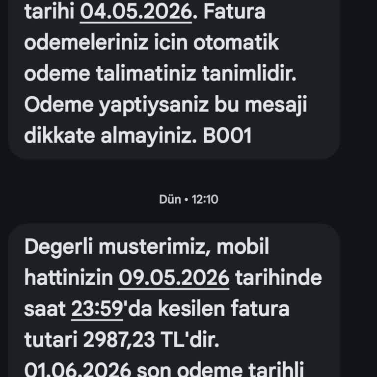 Türk Telekom Taahhüt Bozma Nedeniyle Gelen 2.987 TL Faturada Haksızlık İddiası