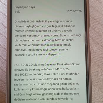 Mavi Denim Pantolonun Hızlı Renk Solması Ve Yanıltıcı Kullanıcı Hatası İddiası
