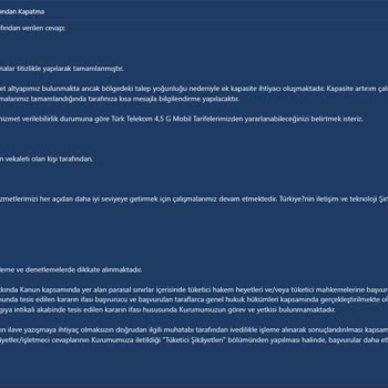 Türk Telekom Şikayeti