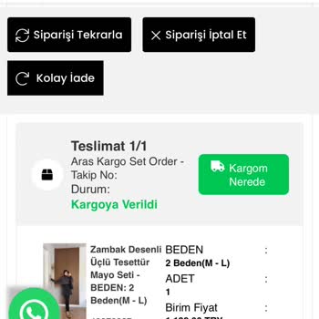 Meysadesign Kargo Takip Numarası Paylaşılamıyor Ve Mağazadan Yanıt Gelmiyor