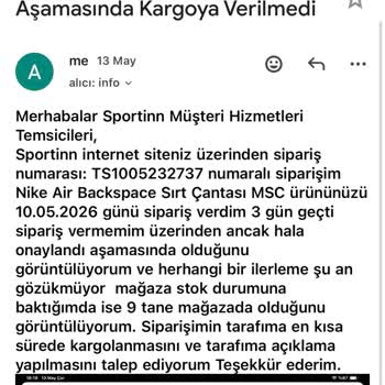 Sipariş Onayda Takılı Kaldı, Kargo Çıkmadı Ve Bilgilendirme Almadım