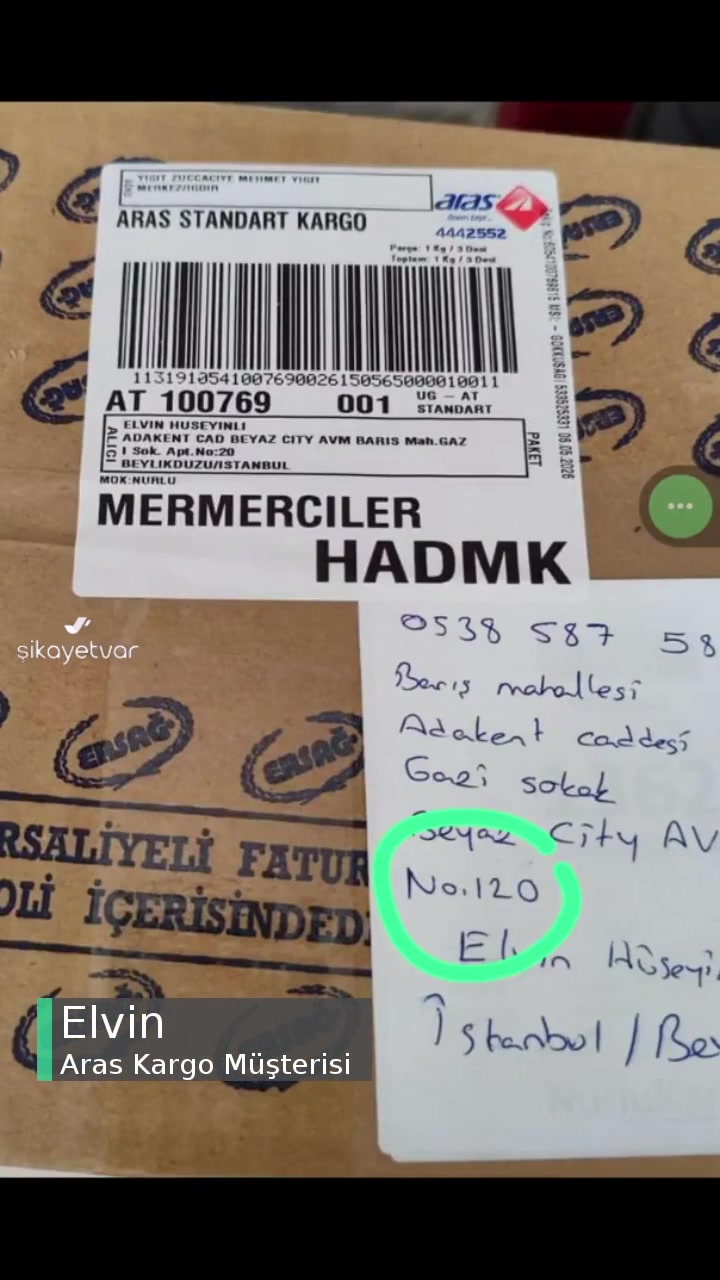 Aras Kargo Kendi Hatasını Müşterinin Üzerine Atıyor videonun kapak resmi