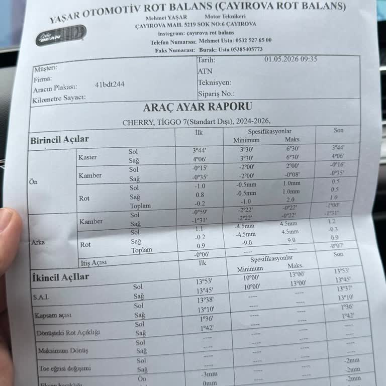 Chery Tiggo 7 Prestige’te Direksiyon Eğriliği Ve Sağ Çekme Sorunu Çözülmedi