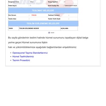 Aras Kargo’nun Antalya Güzeloba Şubesindeki 14 Bin Liralık Kargonun Teslim Gecikmesi