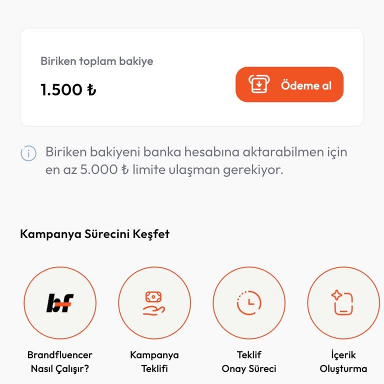 Brandfluencer.co Bağlantı Sorunları ve Çekim Limitinin Düşürülmesi Talebi