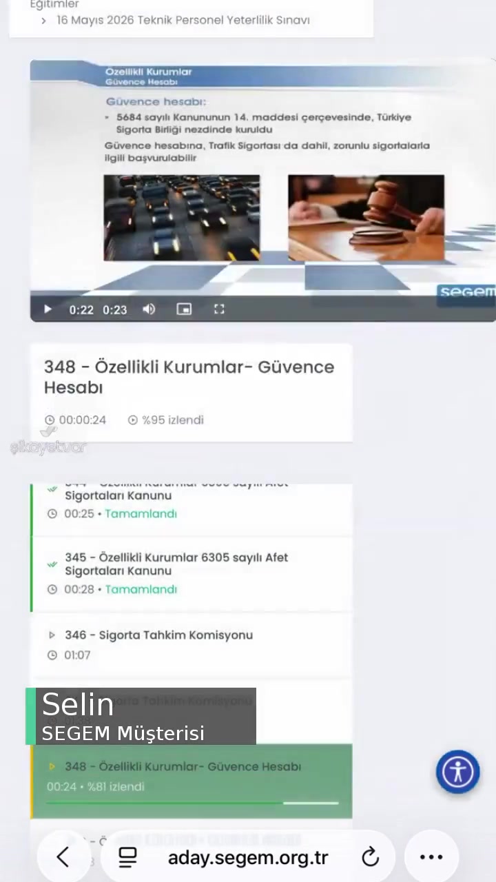 Segem Teknik Personel Yeterlilik Sınavı Video Tamamlanmadı Sorunu videonun kapak resmi