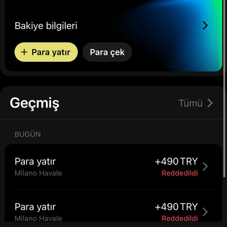 Havale İşlemi Başarısız 490 TL İadesi Gerekli