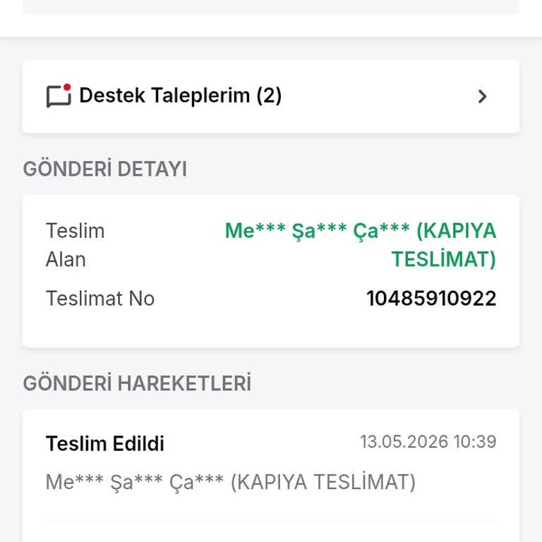 Teslim Edildi Görünen Siparişin Gerçekte Yokluğu Ve Zaman Kaybı