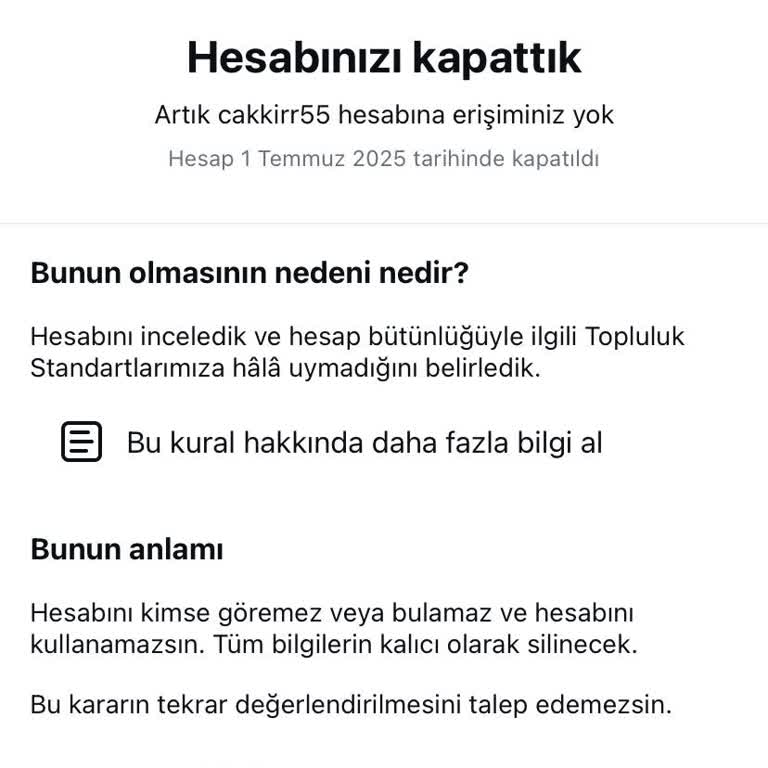 Instagram Hesabım Açıklama Olmadan Kapatıldı Ve İtirazıma Yanıt Gelmedi
