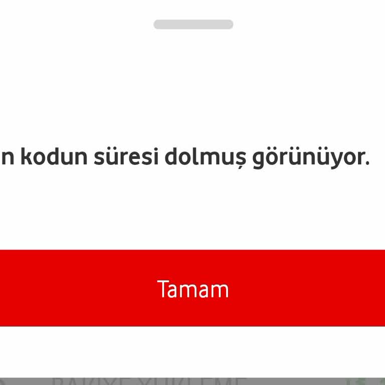 Vodafone 5G Red Sınırsız Tarife Değişikliği Ve 750 TL Hediye Bakiye Kodunda Süre Dolmuş Hatası