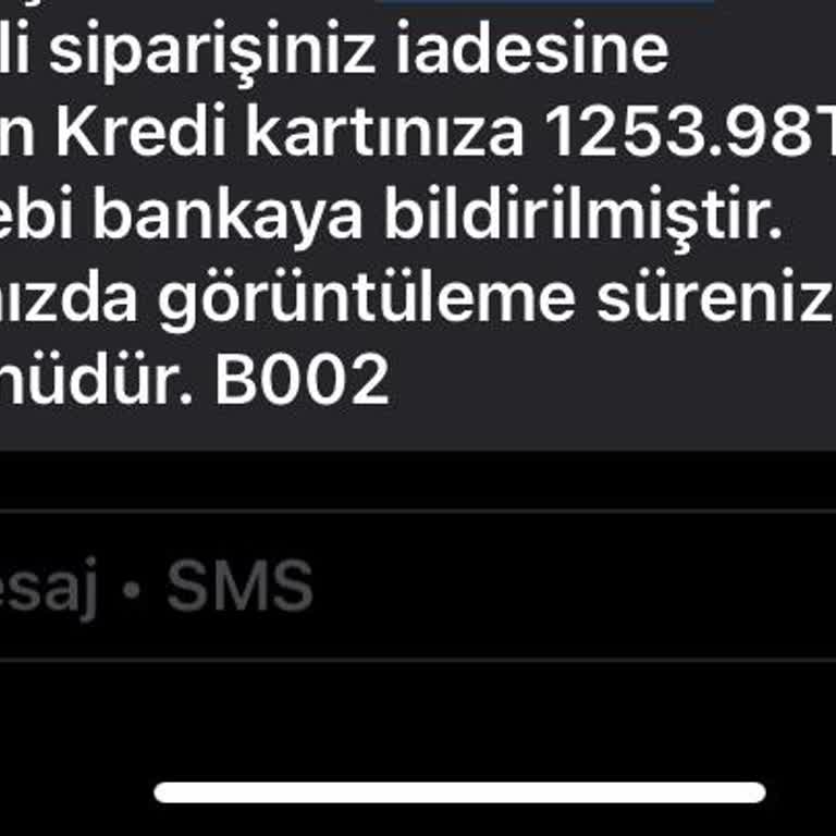 İade Ücreti Hesabıma Yatırılmadı