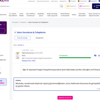 Satıcı Ürünü Göndermedi, Ödeme İadesi Ve Destek Eksikliği