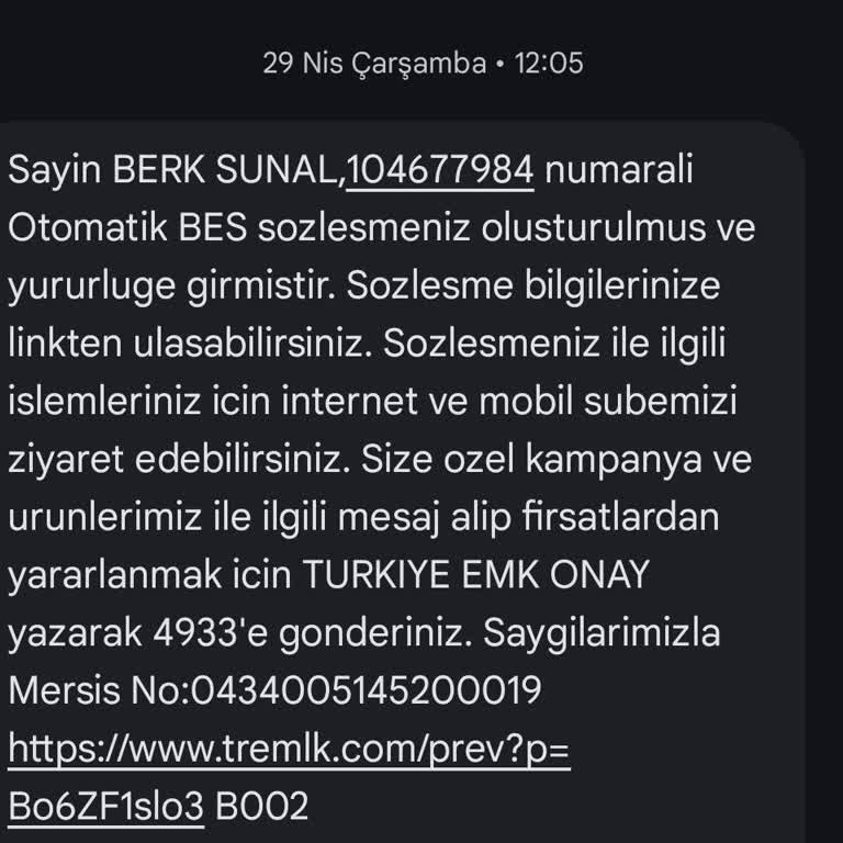 İzinsiz Açılan BES Sözleşmesi Ve Ulaşılmaz Müşteri Hizmeti