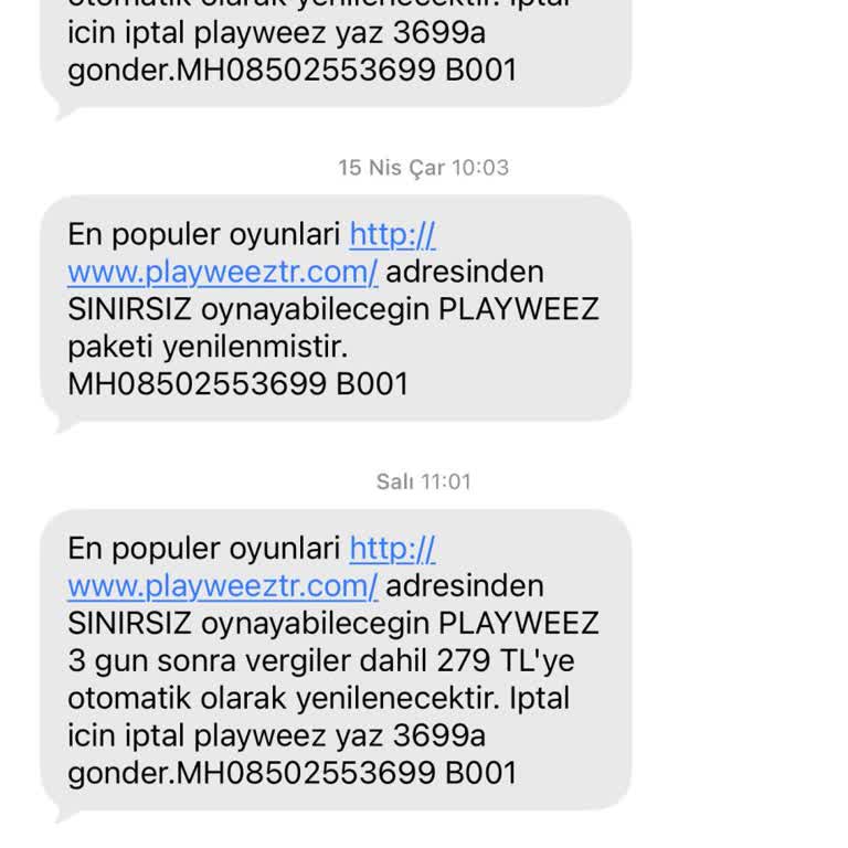 Türk Telekom Hattından Yetkisiz Playweez Ücret Kesintisi Ve İade Talebi