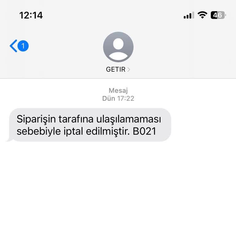 Getir Yemek’te Teslim Alamama Nedeniyle İade Reddi Ve Mağduriyet