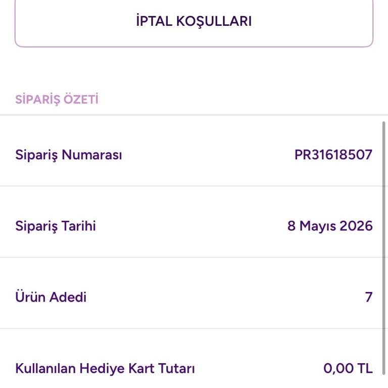 Gratis Siparişimin Teslim Edilmemesi Ve Bilgi Eksikliği