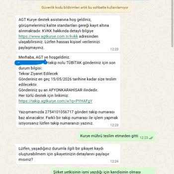 Kurye Tarafından Saygısız Ve Çelişkili Teslimat Tutumu