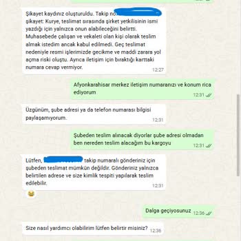 Kurye Tarafından Saygısız Ve Çelişkili Teslimat Tutumu