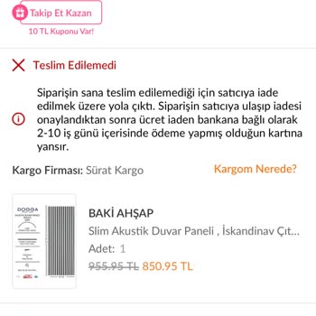 Sürat Kargo’nun Teslim Edilmemiş Ve Kırık Kargo İhmali