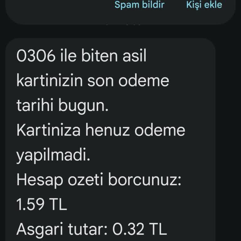 Tirebolu Şubesinde Kapalı İş Bankası Hesabında Sürekli 1 TL Borç Bildirimi Ve Silinmesi Talebi