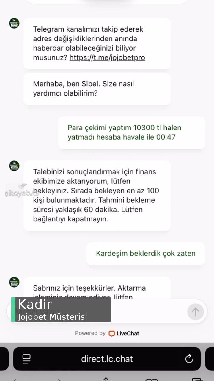 Jojobet Para Çekimi Yaptım Hesaba Yatırma Yapılmadı! videonun kapak resmi