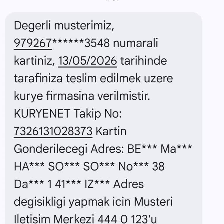 Kredi Kartı Teslimatı Yanıltıcı Evde Yoktunuz Notu Ve Sürekli Erteleme