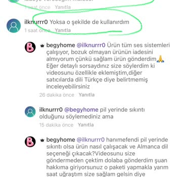 Almanca Dil Seçeneği Nedeniyle Haksız İade Kararı