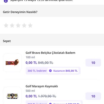 Açıklamasız Sipariş İptali Ve İade Sorunu