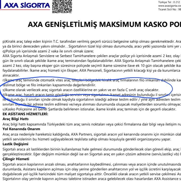 C Segment Araç Hakkı Yerine D Segment Araç Verildi Mağdur Oldum